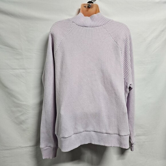 The North Face Chabot Women Thermal Knit Mock Neck Sweater Size XL Lavender - Picture 14 of 15